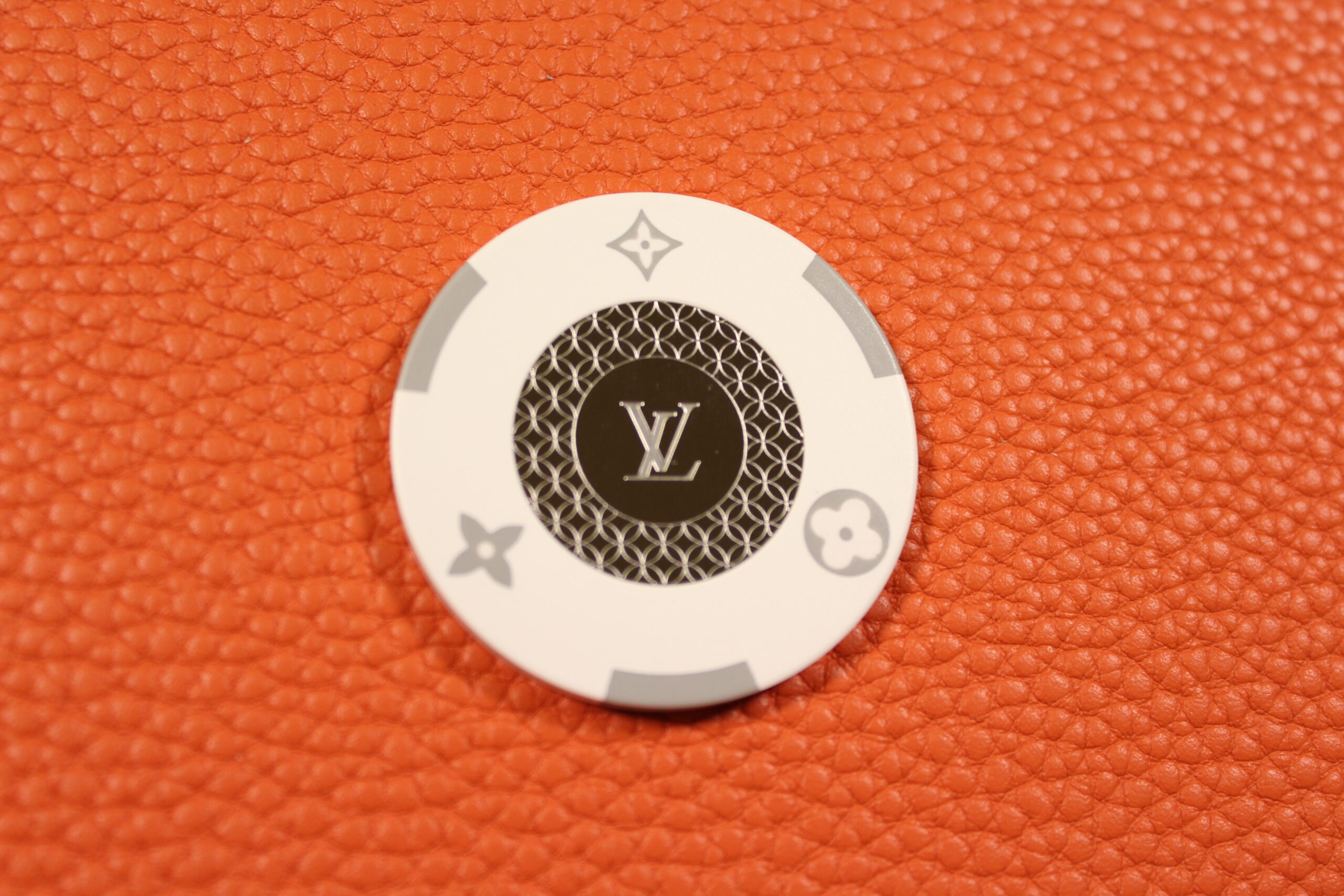 Louis Vuitton White Poker Chip