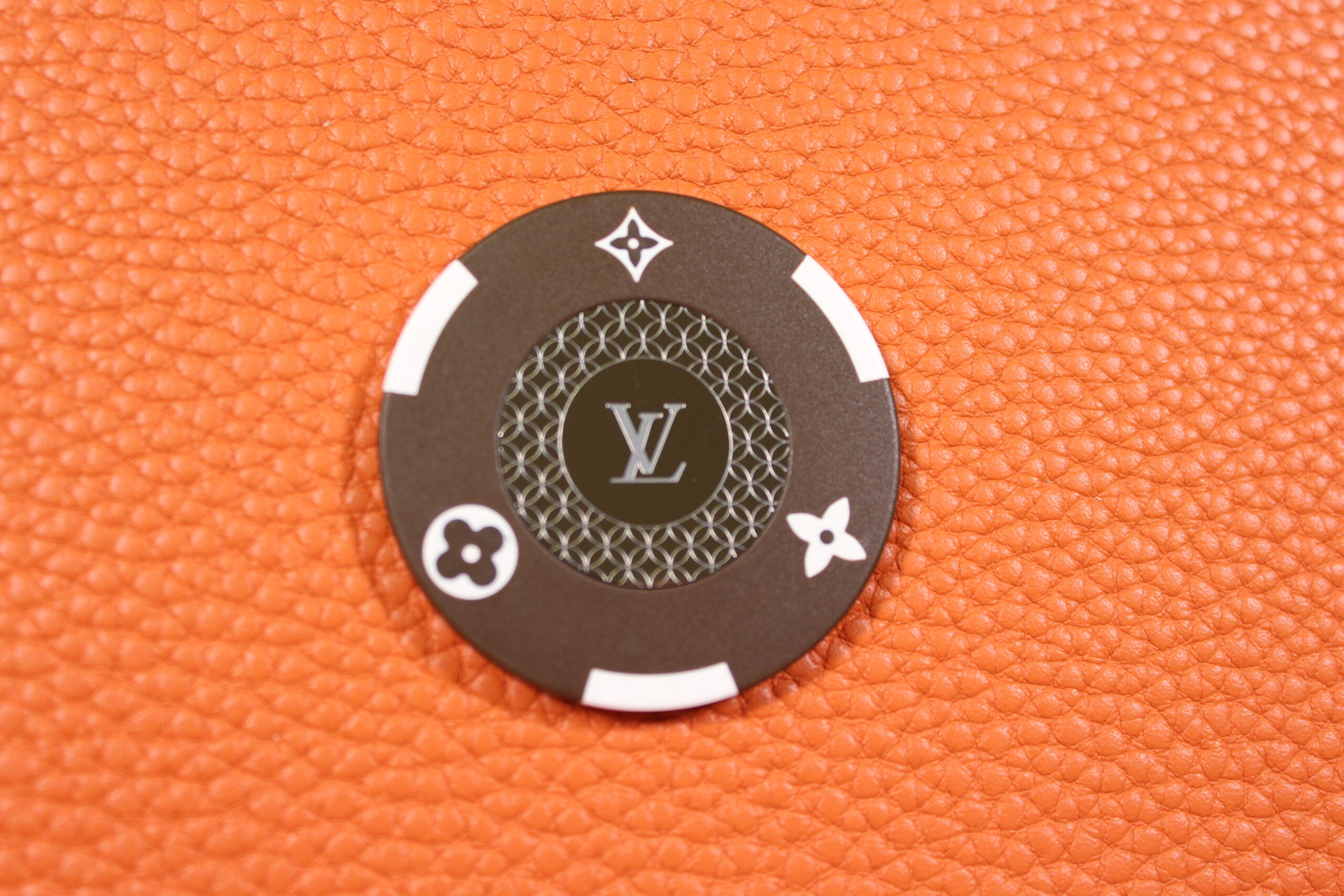 Louis Vuitton Brown Poker Chip