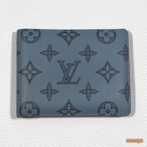 Louis Vuitton Sky Blue Monogram Shadow Multiple Wallet