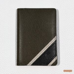 Louis Vuitton Khaki Stripe Taiga Leather Pocket Organizer